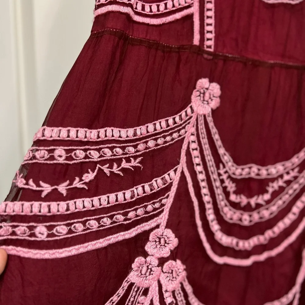 DYED BHLDN x Anthro Anissa White Silk Dress - Picture 2 of 9